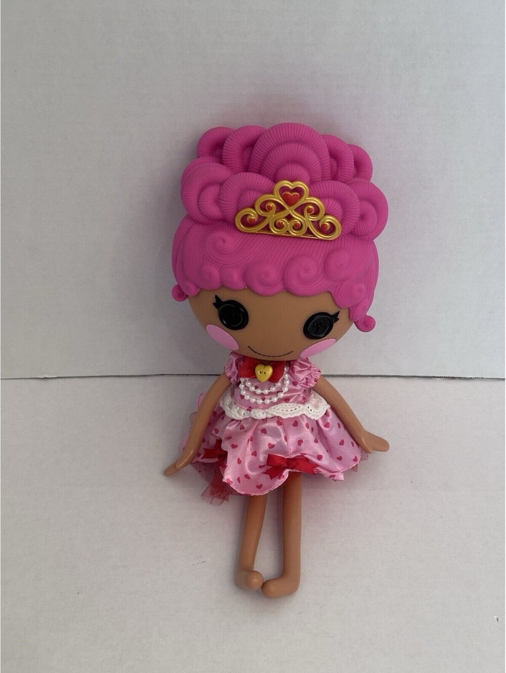 Lalaloopsy Sew Royal Princess Party Crumpet Hearts Full Size Doll 13" - Preowned